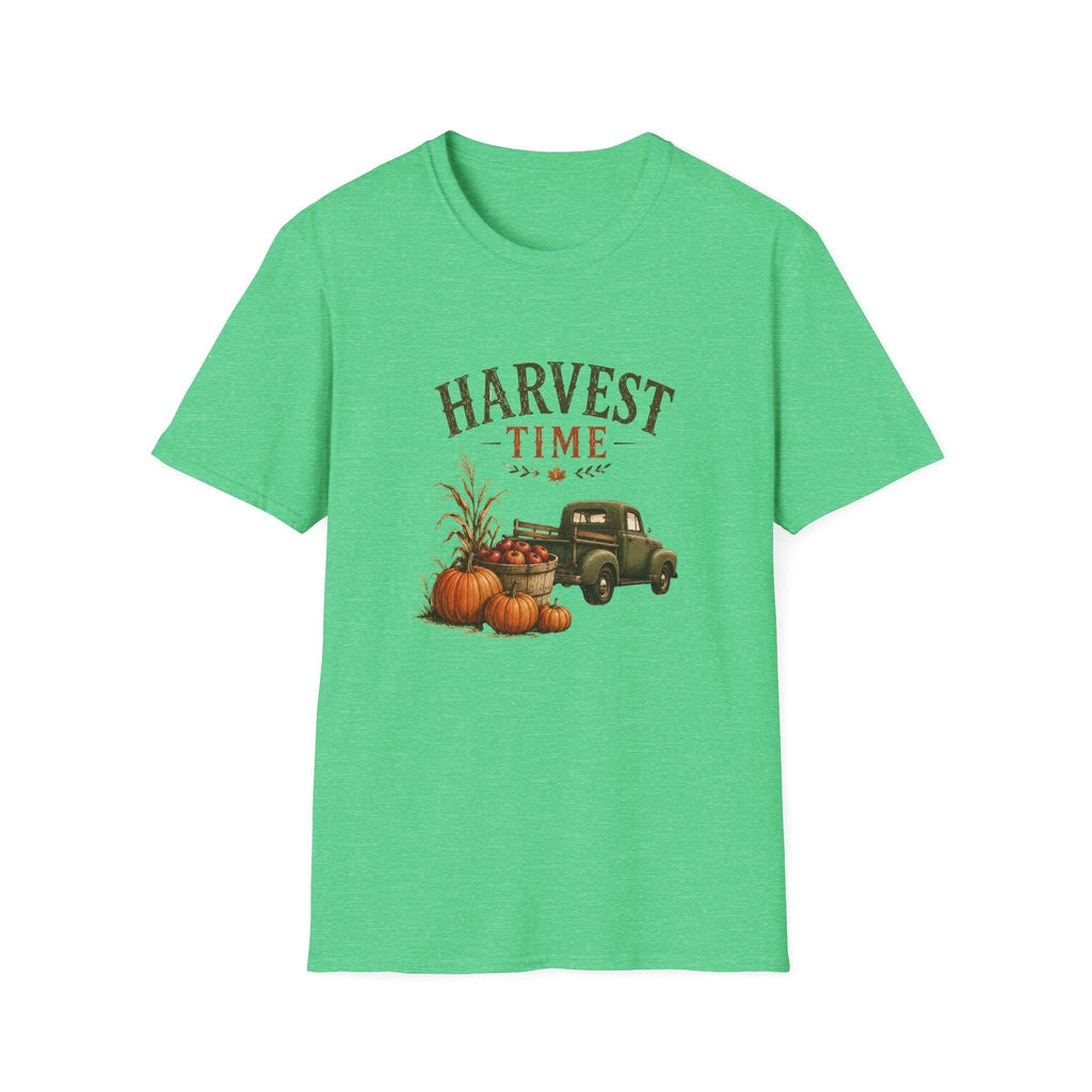 Harvest Time T-Shirt — Vintage Truck, Pumpkins & Fall Farm Design