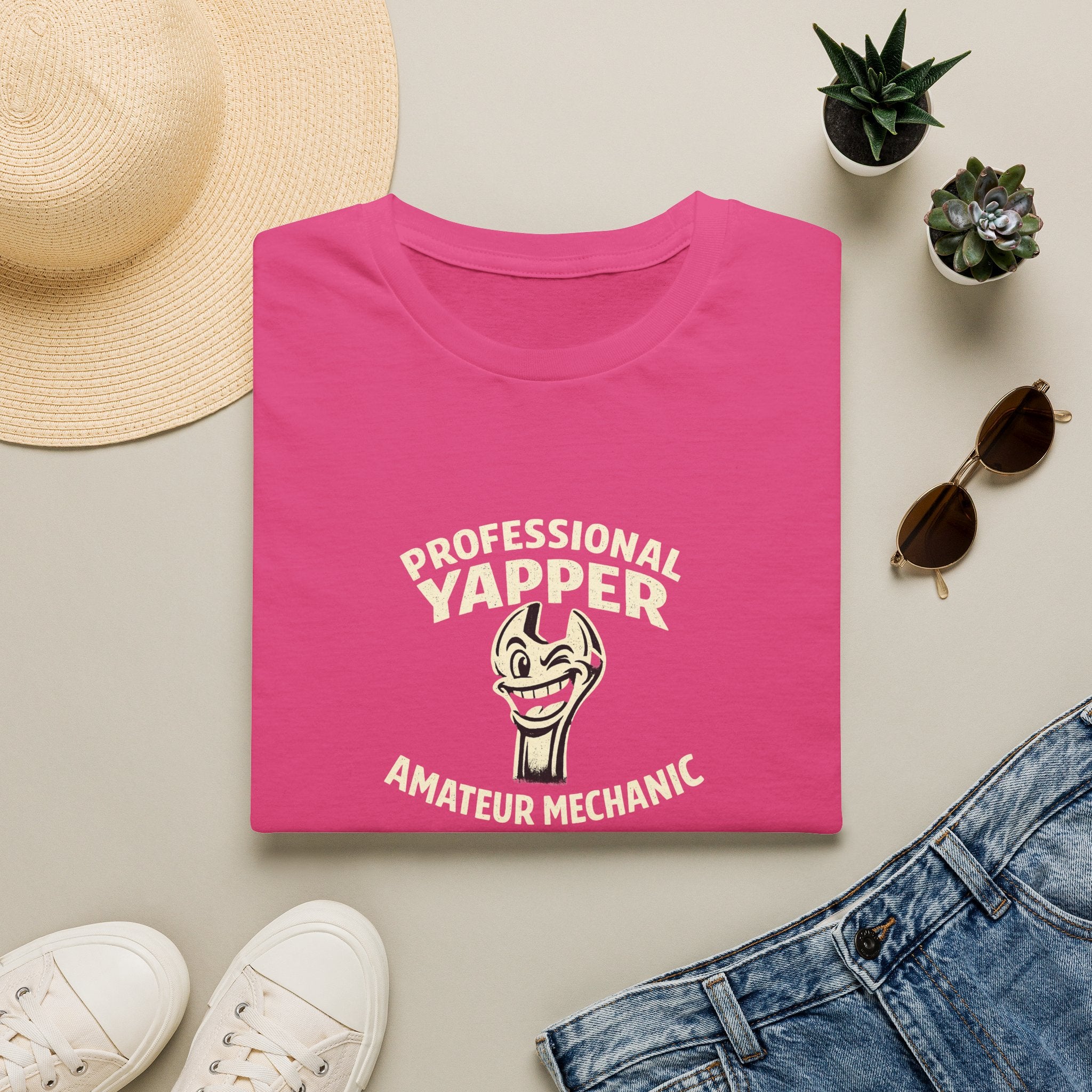 T-Shirt — "Professional Yapper, Amateur Mechanic" Funny Mechanic Tee