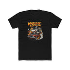 T-Shirt — "Wheelin' & Dealin'" Vintage Hot Rod Wolf Graphic Tee