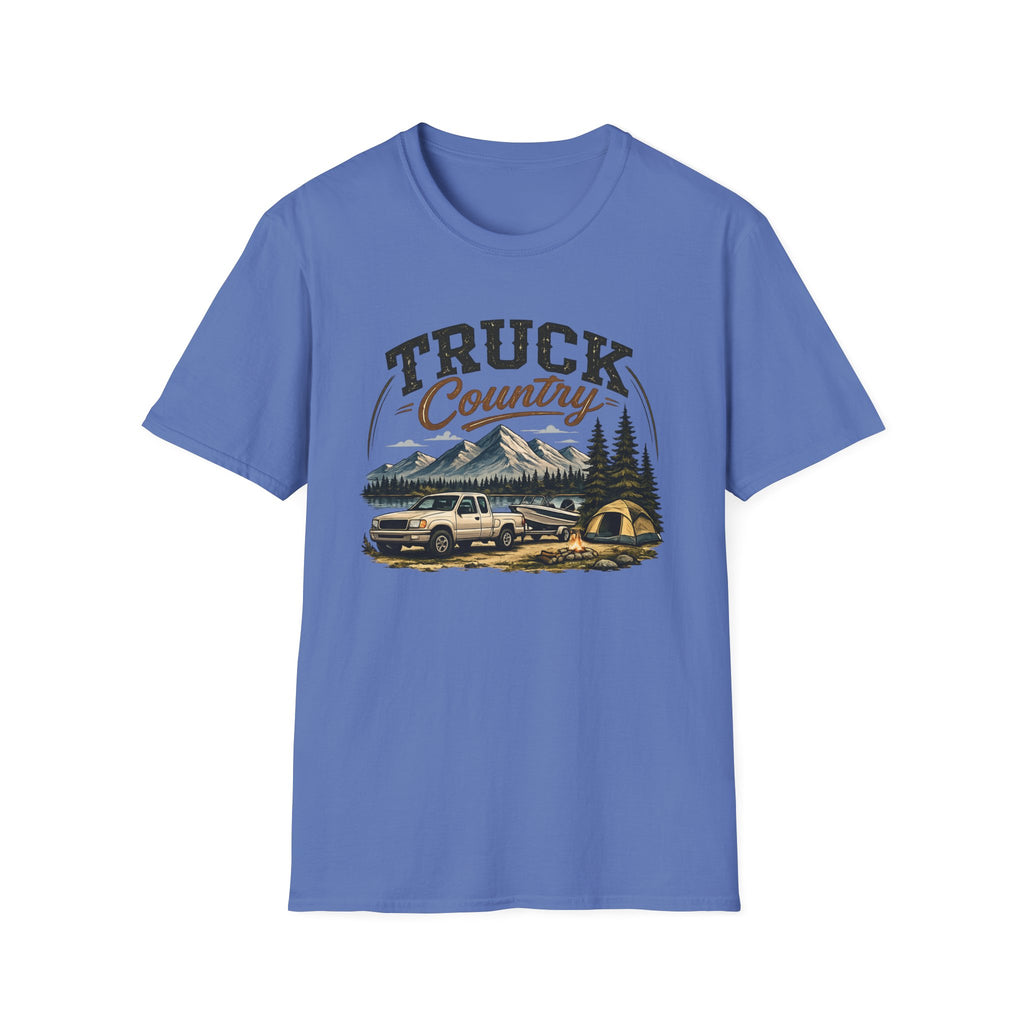 Truck Country T-Shirt — Vintage Mountain Camping Truck Graphic Tee