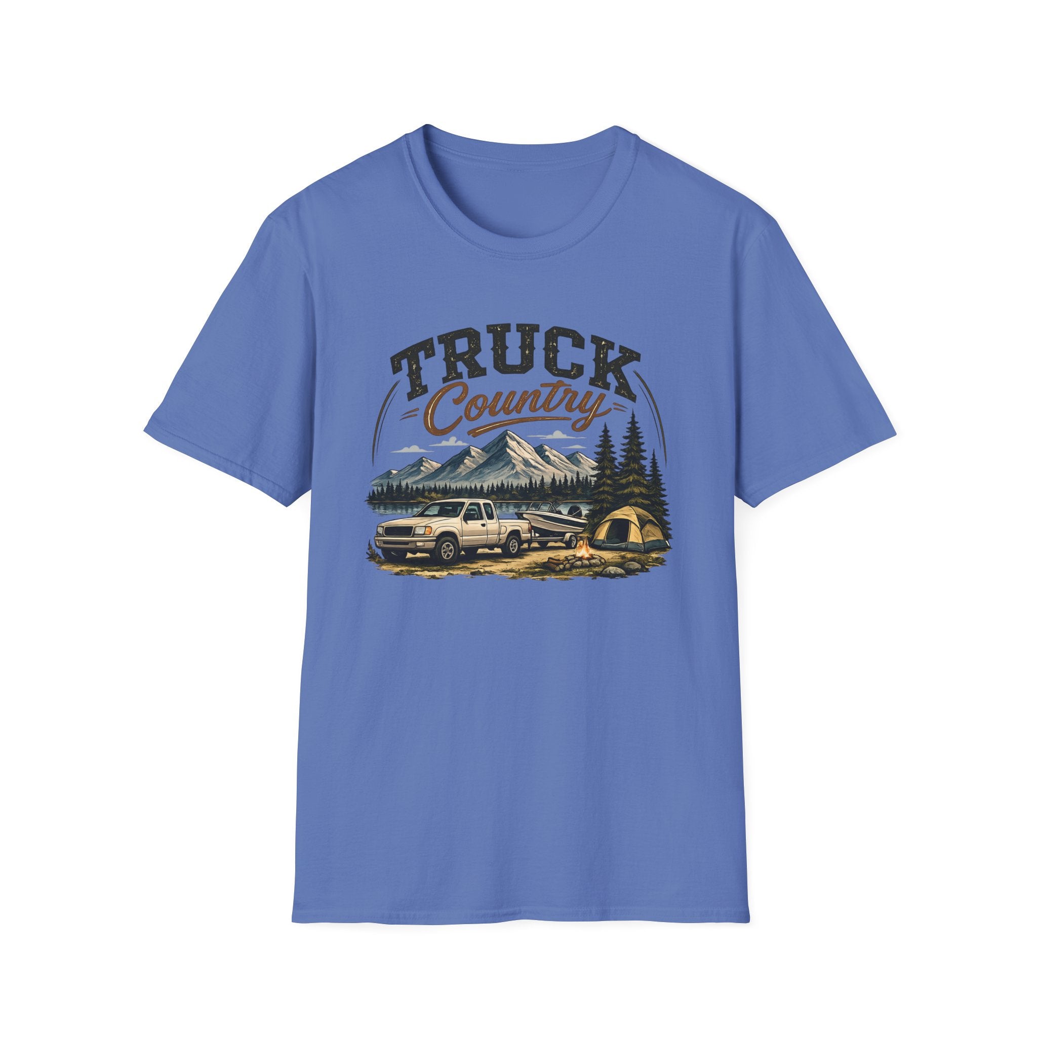Truck Country T-Shirt — Vintage Mountain Camping Truck Graphic Tee