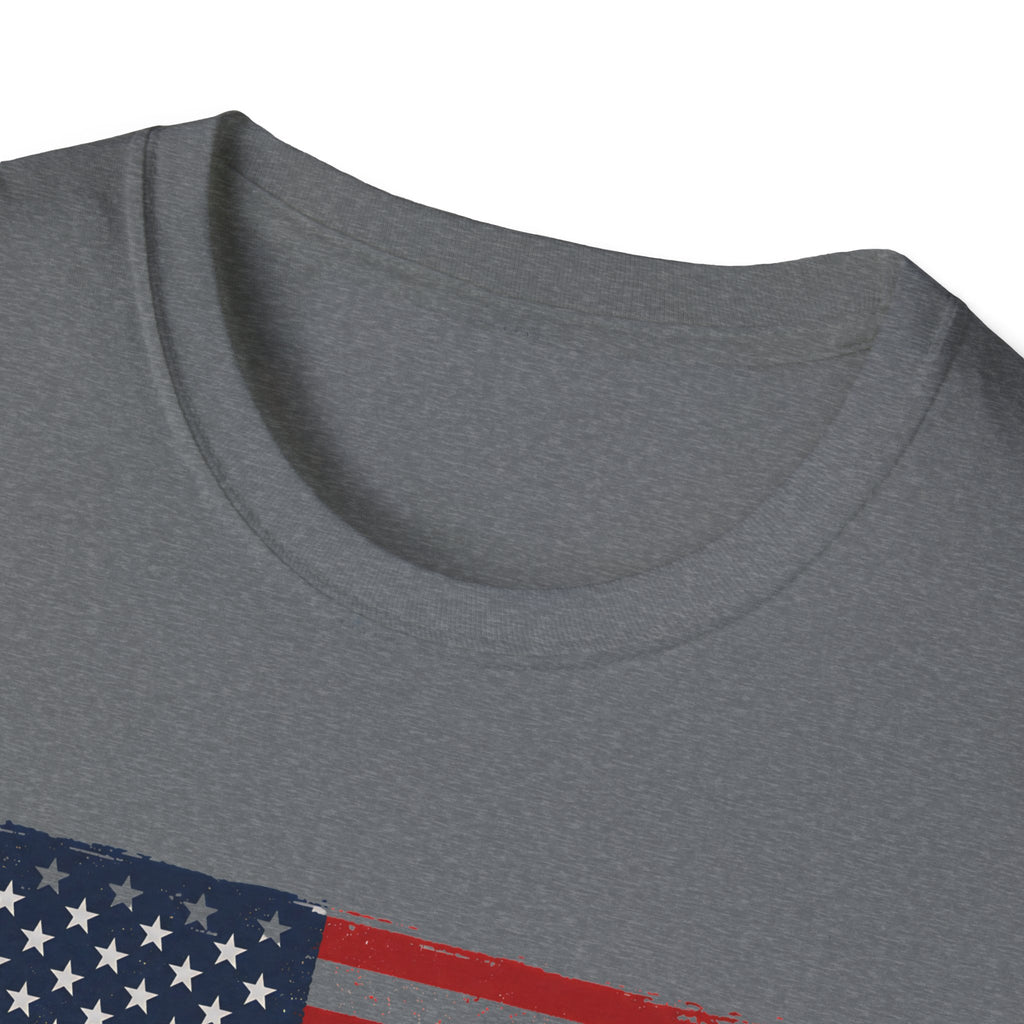 Built Here, Driven Proud Truck T-Shirt — American Flag Vintage Pickup Tee