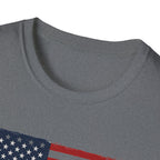 Built Here, Driven Proud Truck T-Shirt — American Flag Vintage Pickup Tee