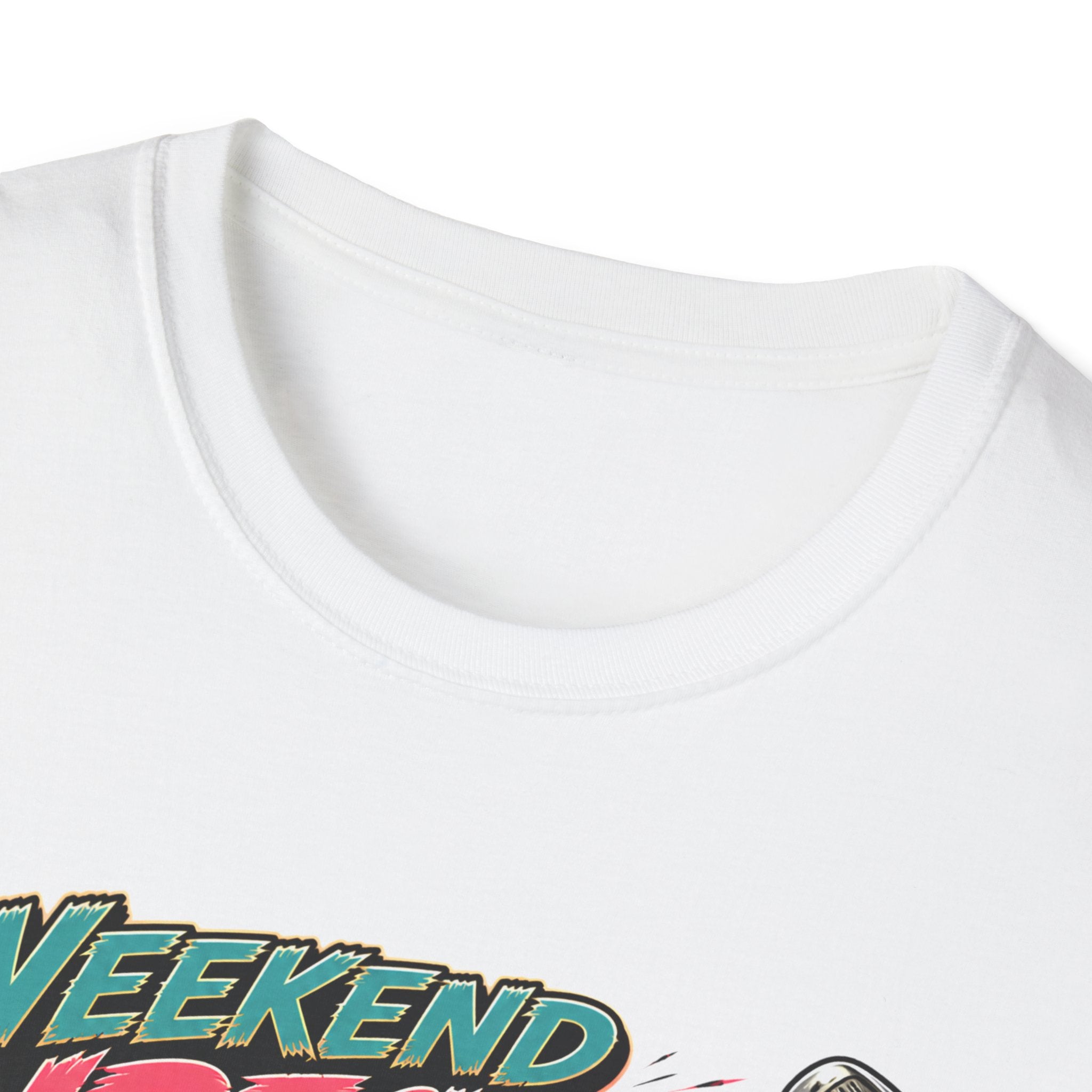 Weekend Wrecker Golf Cart T-Shirt — Retro Tropical Driving Club Tee
