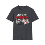 Gas Is My Personality T‑Shirt — Funny Car Fueling Graphic Tee for Gearheads