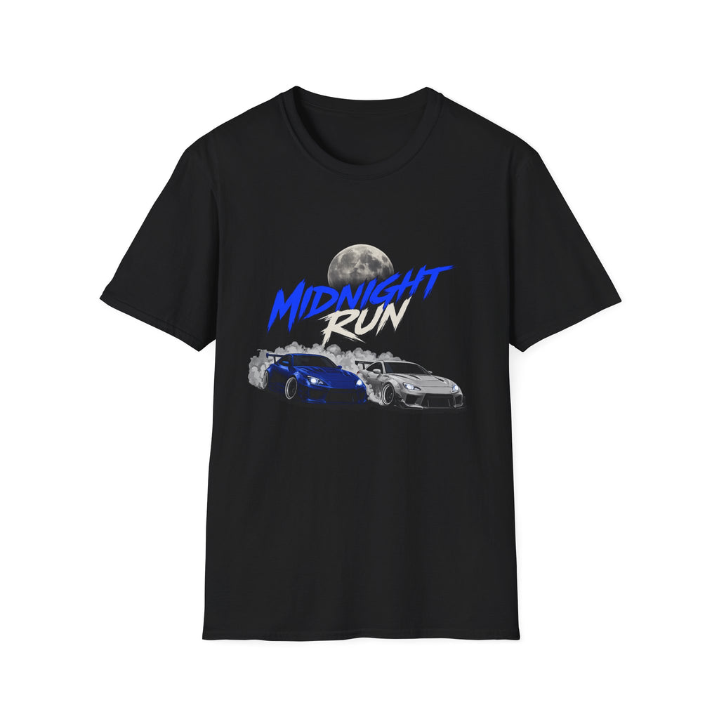 Midnight Run Car T-Shirt — Racing Drift Streetwear Tee