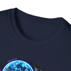 Bone Rattling Surf Tribe T-Shirt — Neon Skull Surf Van Graphic Tee