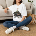 T-Shirt — 'Life Finds a Way' Daisy Rising from Rust Graphic Tee