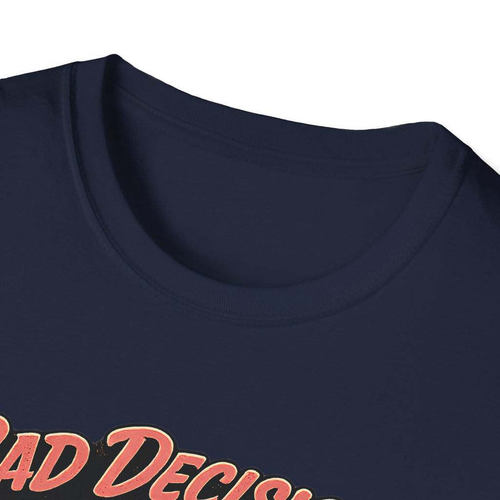 Bad Decisions Start Here Vintage Muscle Car T-Shirt — "Full Tank No Plan"