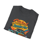 Stoked Summer Fun T-Shirt – Vintage Hot Rod Surf Graphic