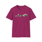 Desert Caravan Tee — Vintage Camel & Wagon Silhouette Travel T-Shirt