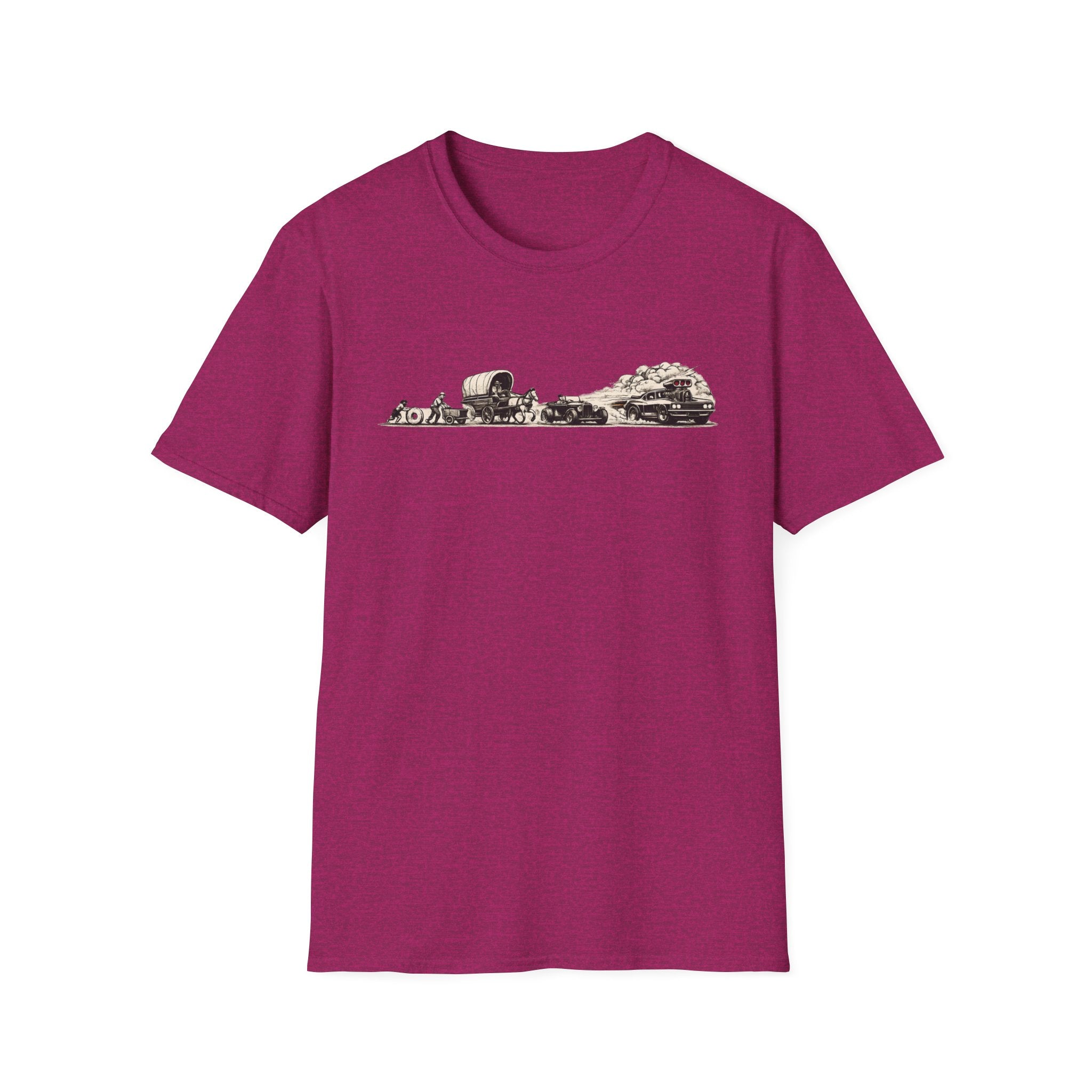Desert Caravan Tee — Vintage Camel & Wagon Silhouette Travel T-Shirt