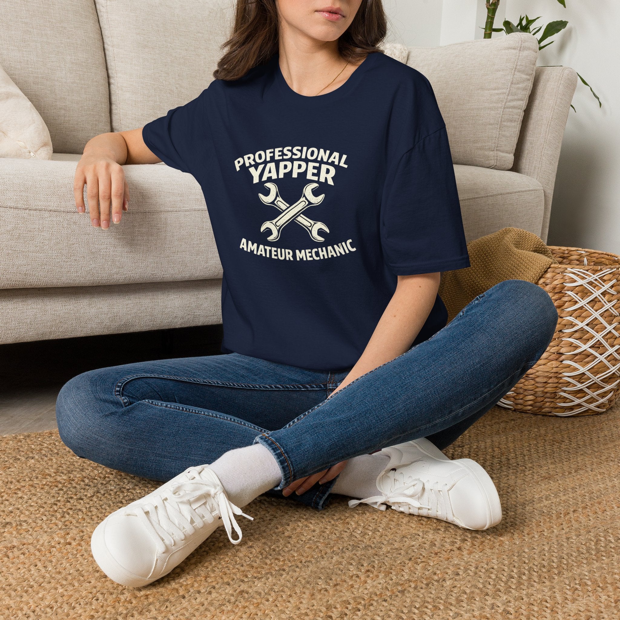 Professional Yapper T-Shirt — “Professional Yapper Amateur Mechanic” Funny Mechanic Tee
