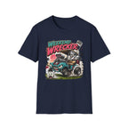 Weekend Wrecker Golf Cart T-Shirt — Retro Tropical Driving Club Tee