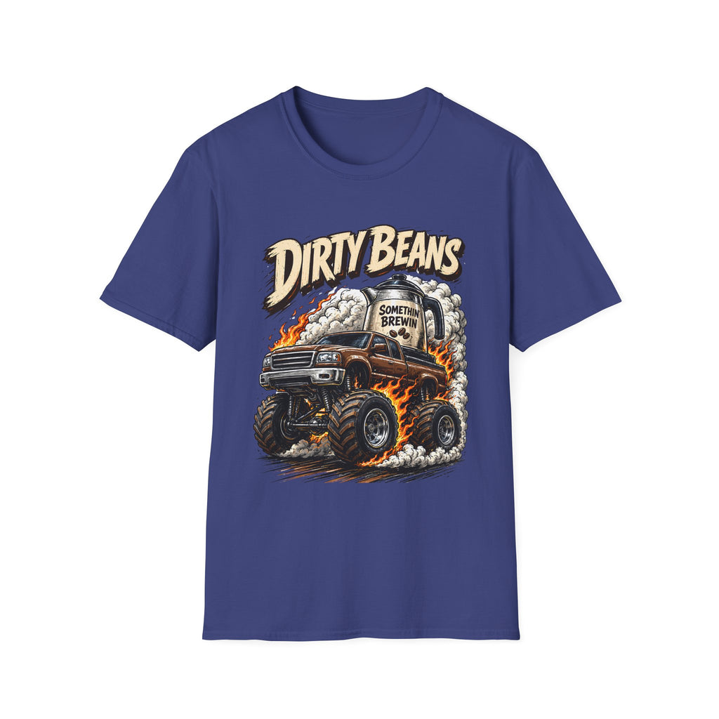 Dirty Beans Monster Truck T-Shirt — Smoky Off-Road Graphic Tee