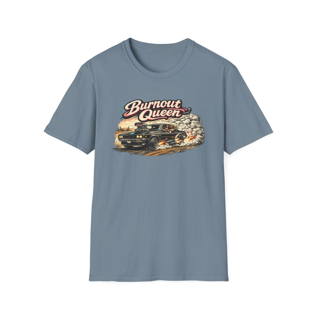 Burnout Queen T-Shirt — Vintage Muscle Car Graphic Tee