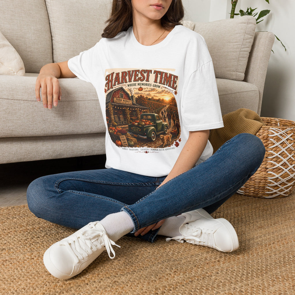 Harvest Time T-Shirt — Vintage Farm Market Fall Tee