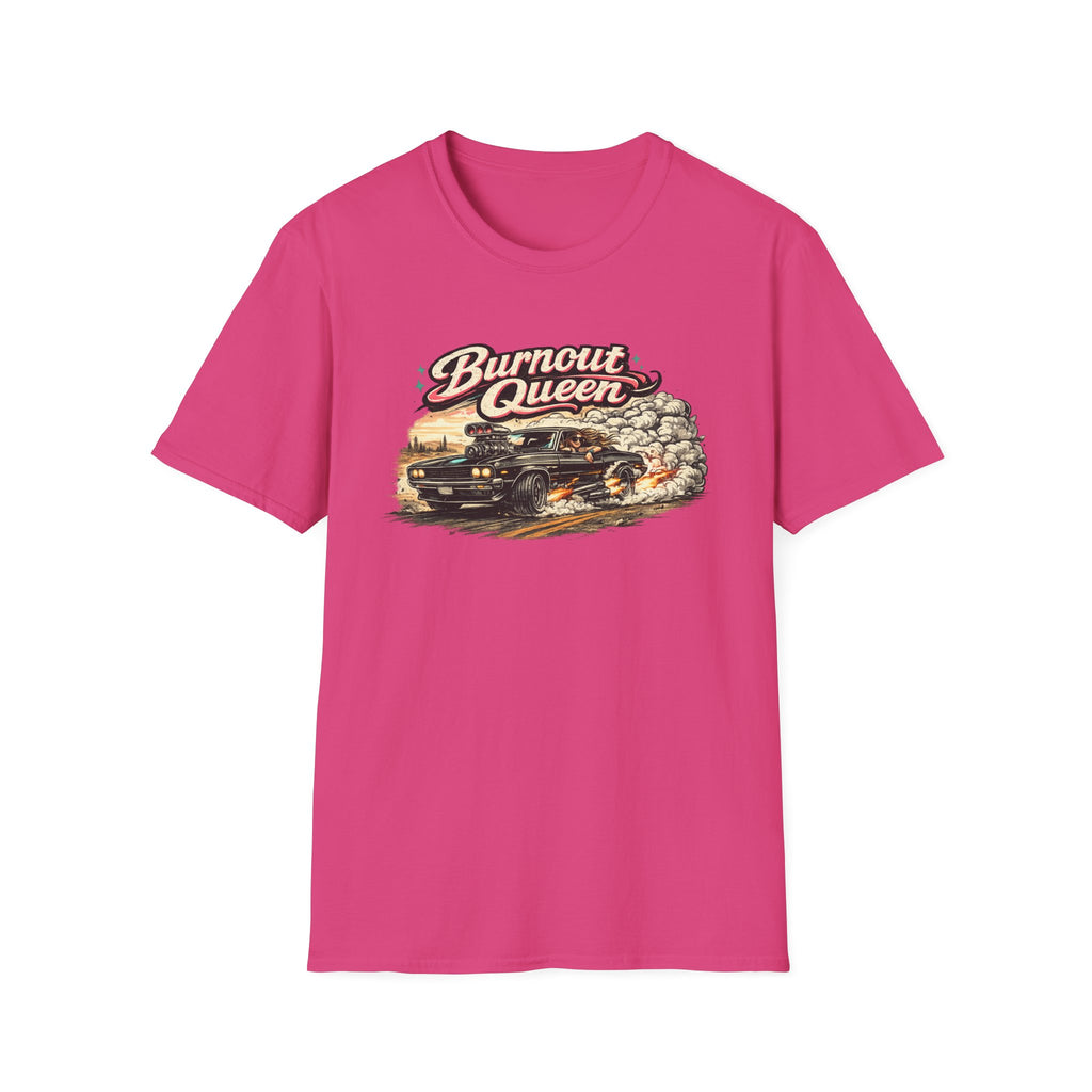 Burnout Queen T-Shirt — Vintage Muscle Car Graphic Tee