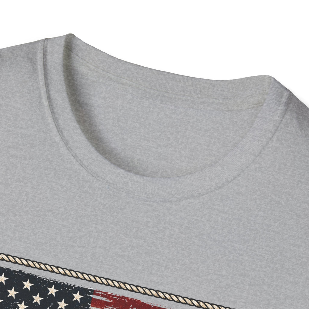 Made in America Truck T-Shirt — "Made in America. Built for the Land." Patriotic Vintage Pickup Tee