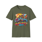 Surfer Girls Rock T-Shirt — Retro Beach Skull Surfboard Tee