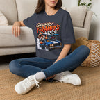 Grumpy Grampy’s Ride T-Shirt — Retro Grandpa Car Racing Tee