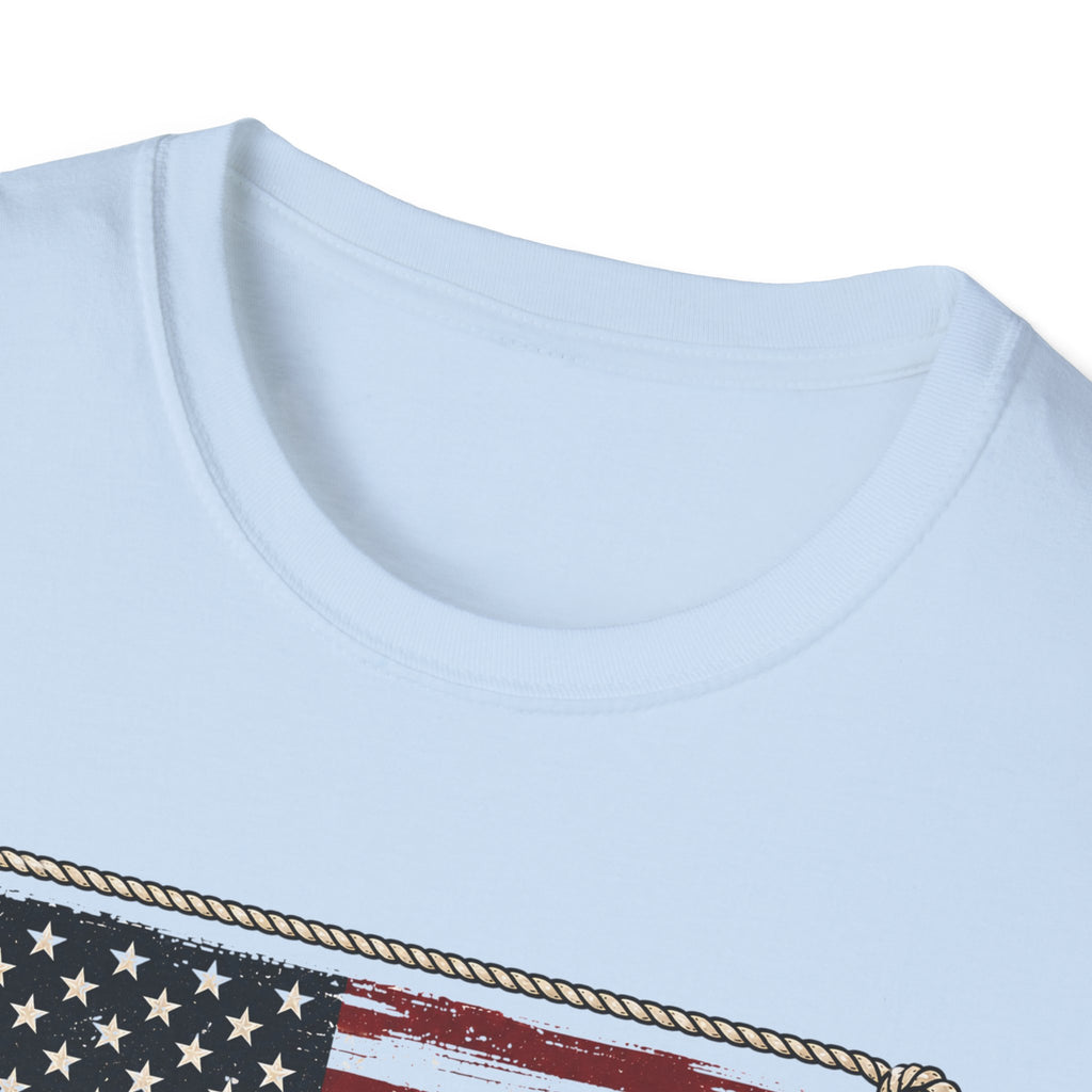 Made in America Truck T-Shirt — "Made in America. Built for the Land." Patriotic Vintage Pickup Tee