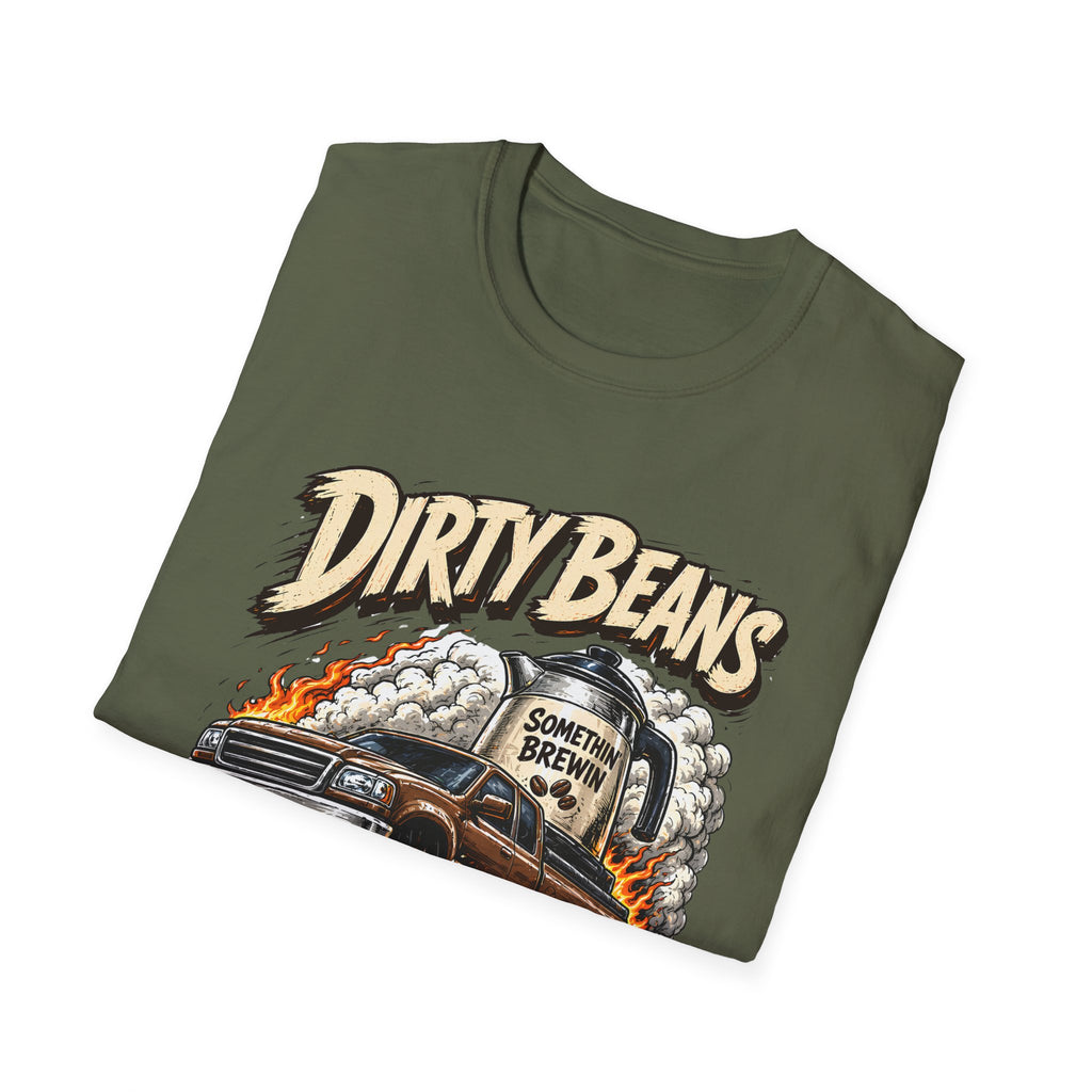 Dirty Beans Monster Truck T-Shirt — Smoky Off-Road Graphic Tee