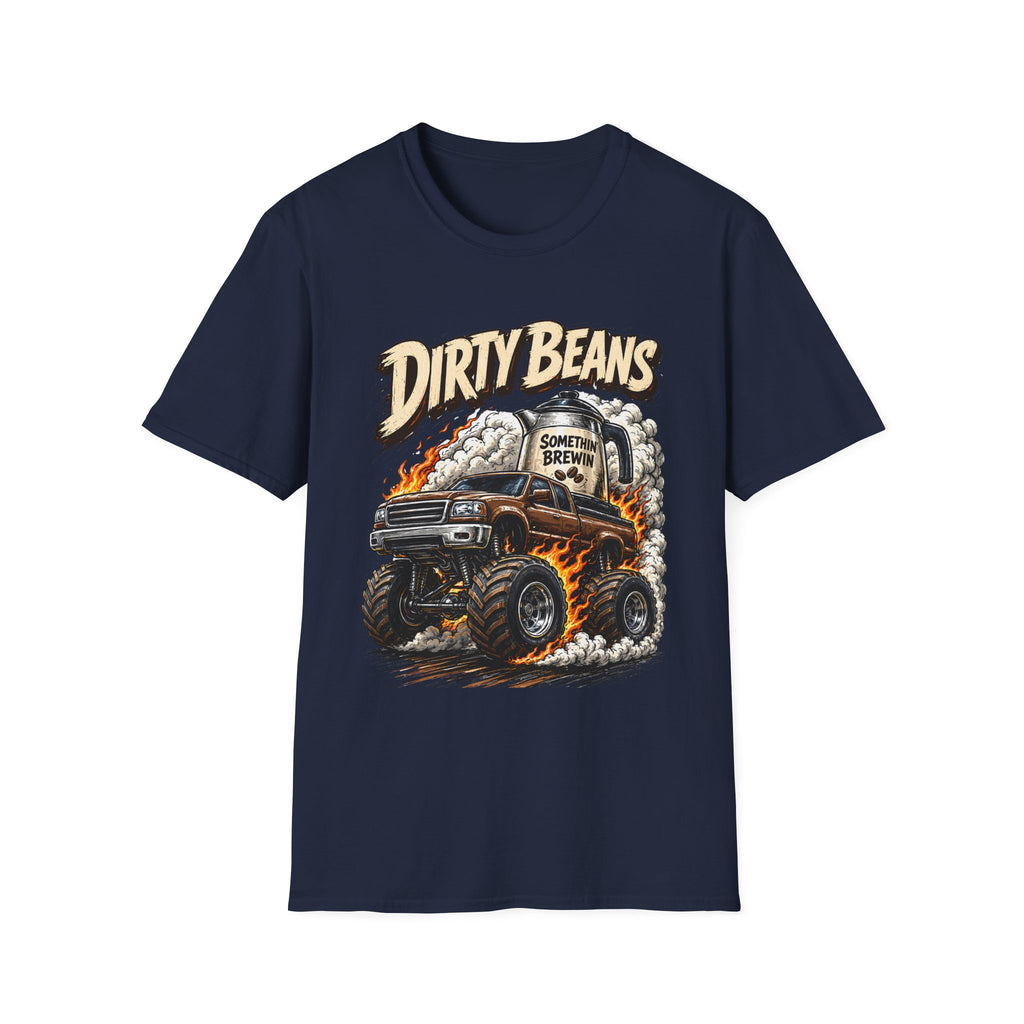 Dirty Beans Monster Truck T-Shirt — Smoky Off-Road Graphic Tee