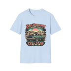 Bad Decisions Start Here Vintage Muscle Car T-Shirt — "Full Tank No Plan"