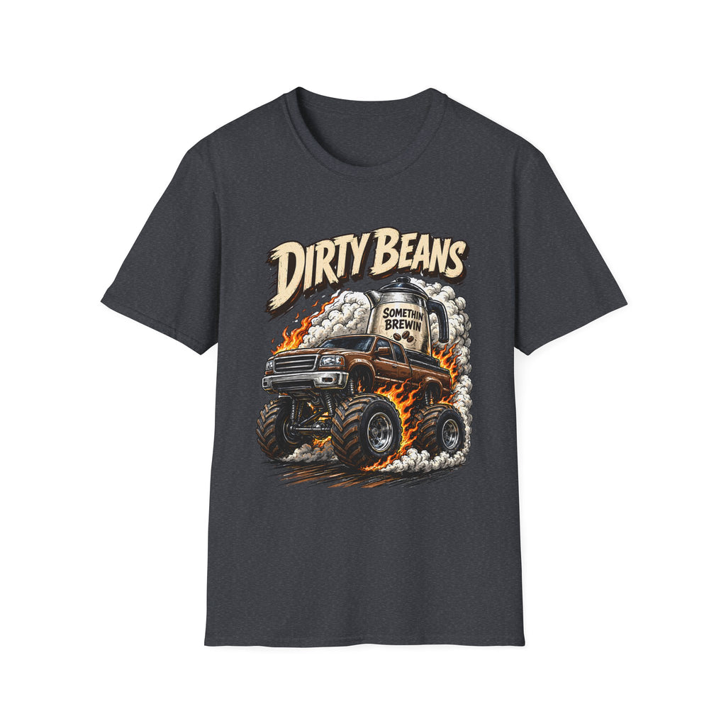 Dirty Beans Monster Truck T-Shirt — Smoky Off-Road Graphic Tee