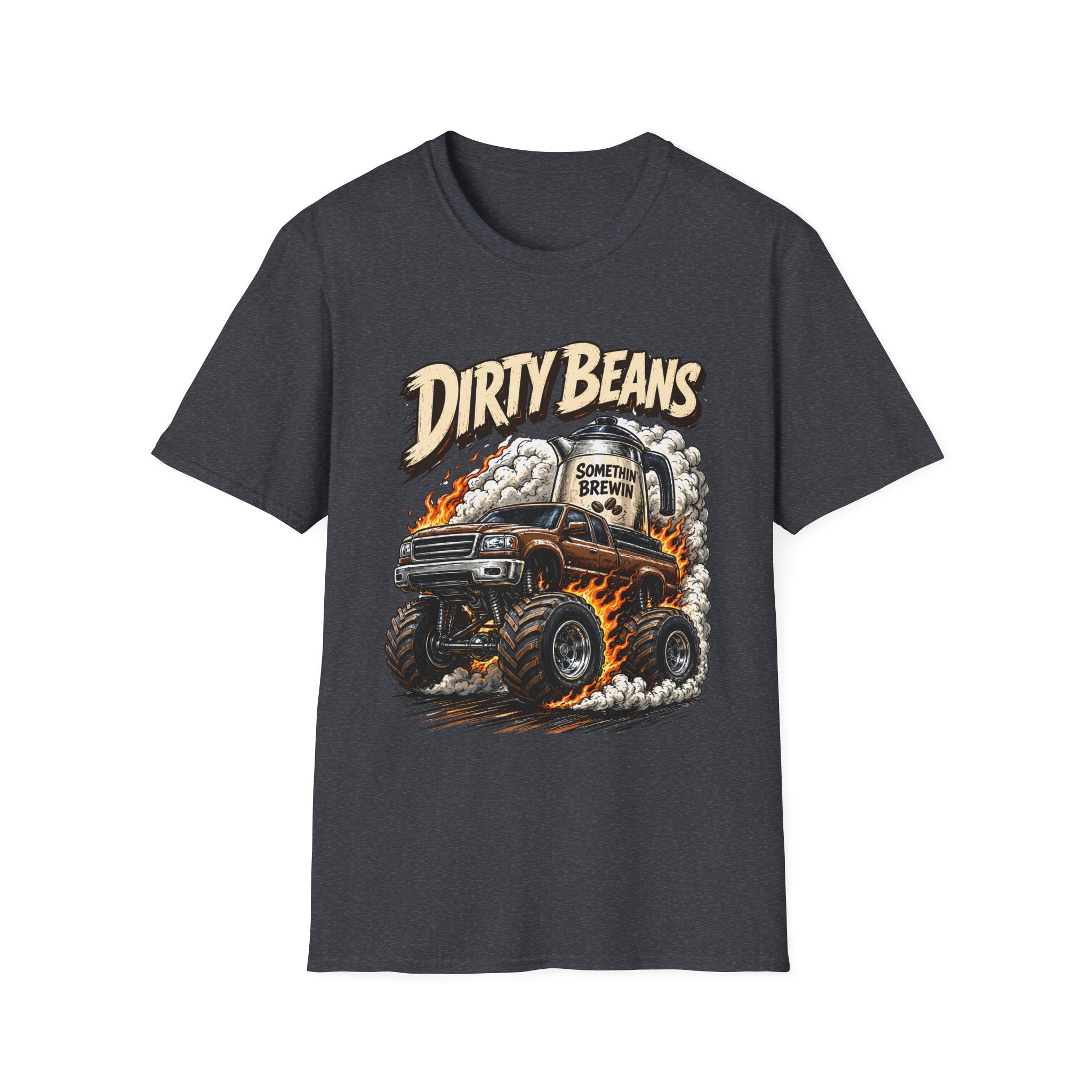 Dirty Beans Monster Truck T-Shirt — Smoky Off-Road Graphic Tee
