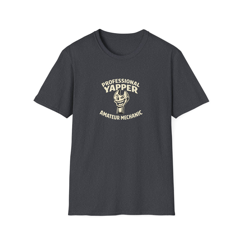 T-Shirt — "Professional Yapper, Amateur Mechanic" Funny Mechanic Tee
