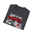 Gas Is My Personality T‑Shirt — Funny Car Fueling Graphic Tee for Gearheads