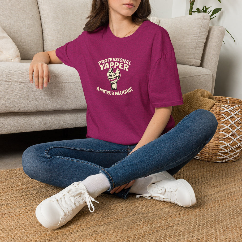 T-Shirt — "Professional Yapper, Amateur Mechanic" Funny Mechanic Tee