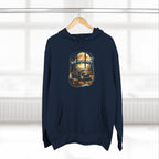 Night Drive Graphic Hoodie — 'Night Shift' Vintage Car Fleece Pullover