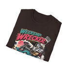 Weekend Wrecker Golf Cart T-Shirt — Retro Tropical Driving Club Tee