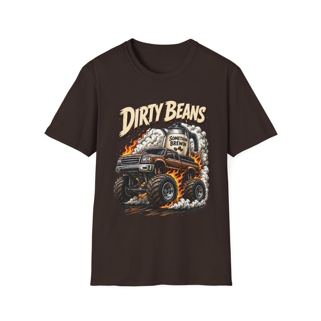 Dirty Beans Monster Truck T-Shirt — Smoky Off-Road Graphic Tee