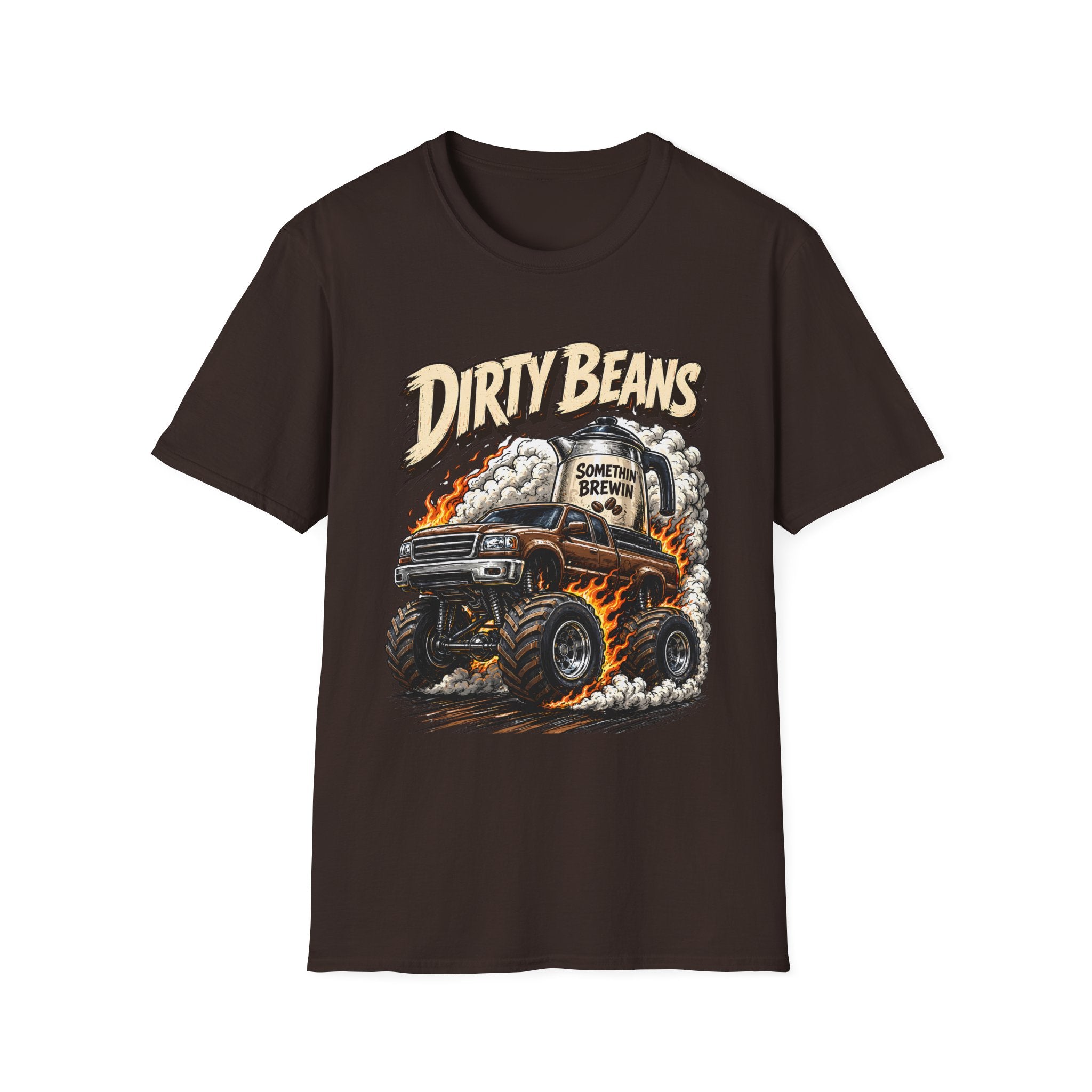 Dirty Beans Monster Truck T-Shirt — Smoky Off-Road Graphic Tee