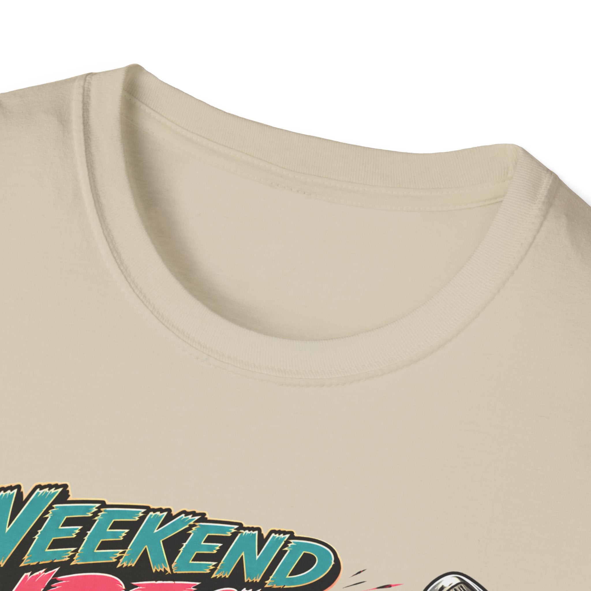 Weekend Wrecker Golf Cart T-Shirt — Retro Tropical Driving Club Tee