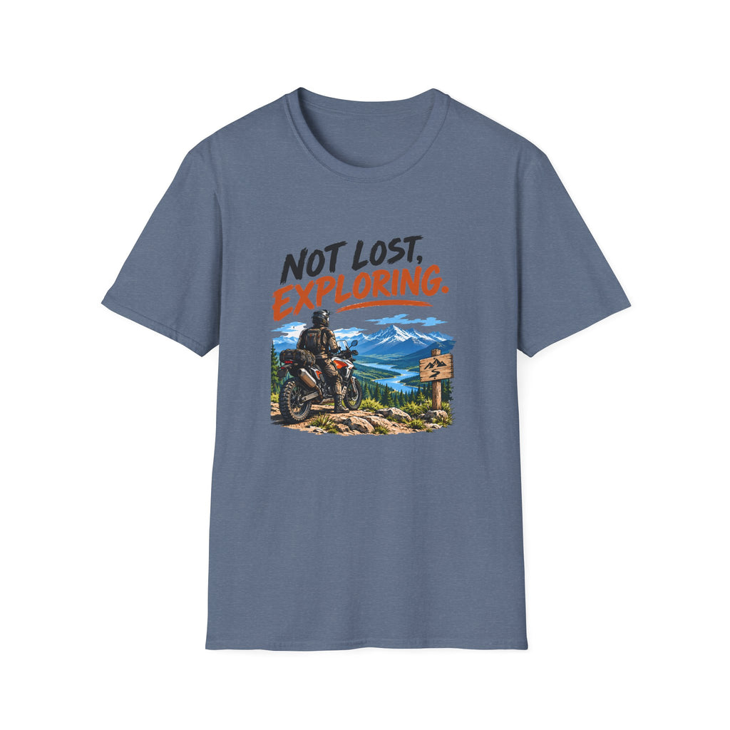 Not Lost, Exploring Motorcycle Adventure T-Shirt