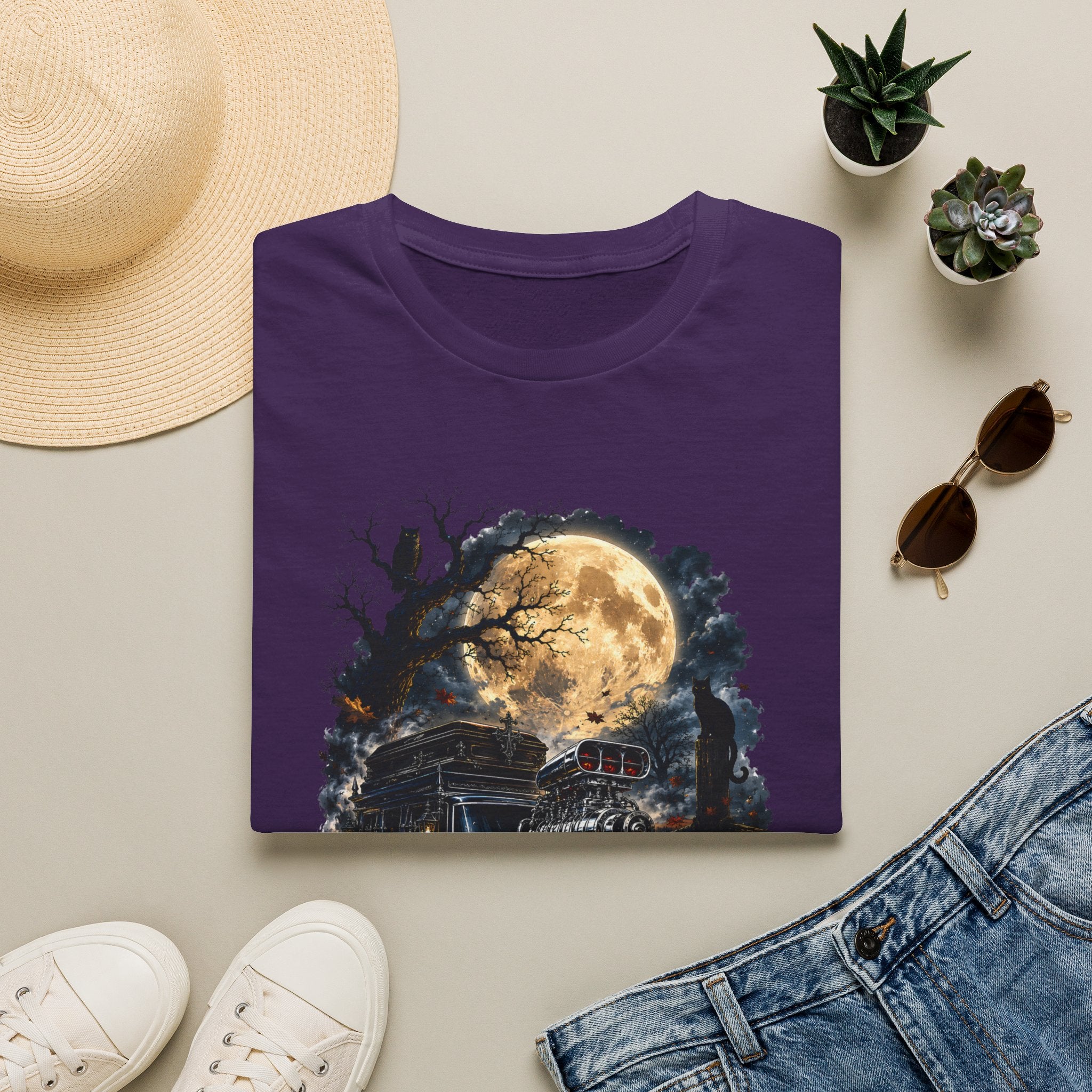 Halloween Full Moon Train T-Shirt