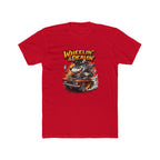 T-Shirt — "Wheelin' & Dealin'" Vintage Hot Rod Wolf Graphic Tee
