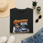 Grandpa's Ride T-Shirt — Vintage Muscle Car & Dog Graphic Gift