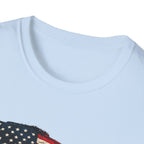 American Hot Rod T-Shirt – Vintage Flag Car Graphic