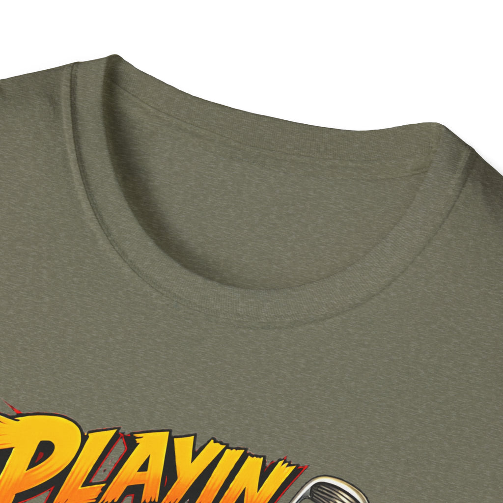 Golf Cart T-Shirt — "Playin' Around" Retro Cartoon Driving Design