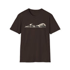 Desert Caravan Tee — Vintage Camel & Wagon Silhouette Travel T-Shirt