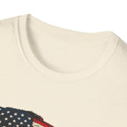 American Hot Rod T-Shirt – Vintage Flag Car Graphic