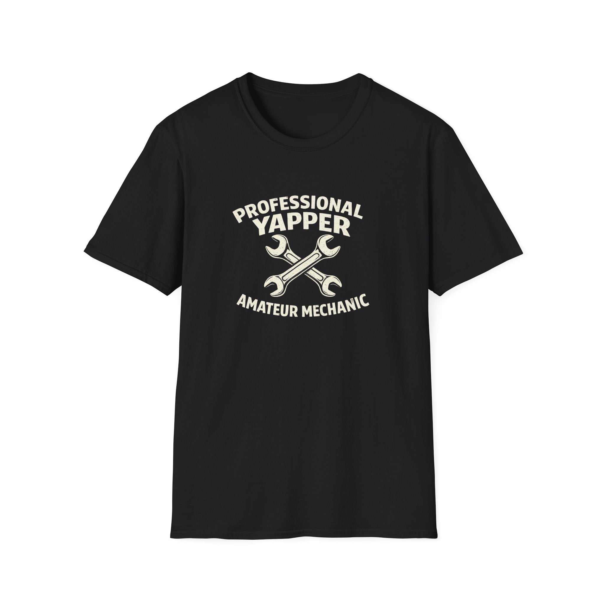 Professional Yapper T-Shirt — “Professional Yapper Amateur Mechanic” Funny Mechanic Tee