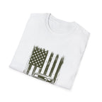 Vintage Hot Rod T‑Shirt with Distressed American Flag