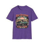Bad Decisions Start Here Vintage Muscle Car T-Shirt — "Full Tank No Plan"